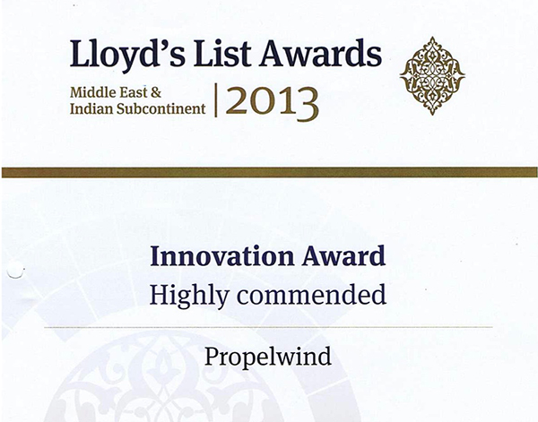 lloyd's list awards me 2013 innovation award